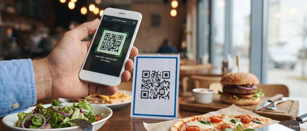 QR-Code im Restaurant mit menuQR